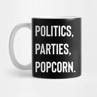 POLITICS, PARTIES. POPCORN Mug